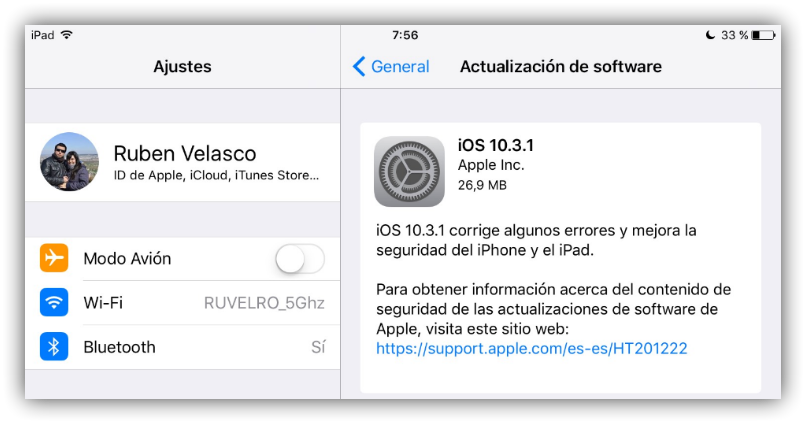 iOS 10.3.1 repara vulnerabilidad
