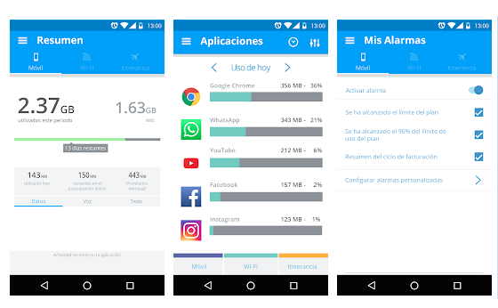 My data manager: registra tu consumo de datos (Android)
