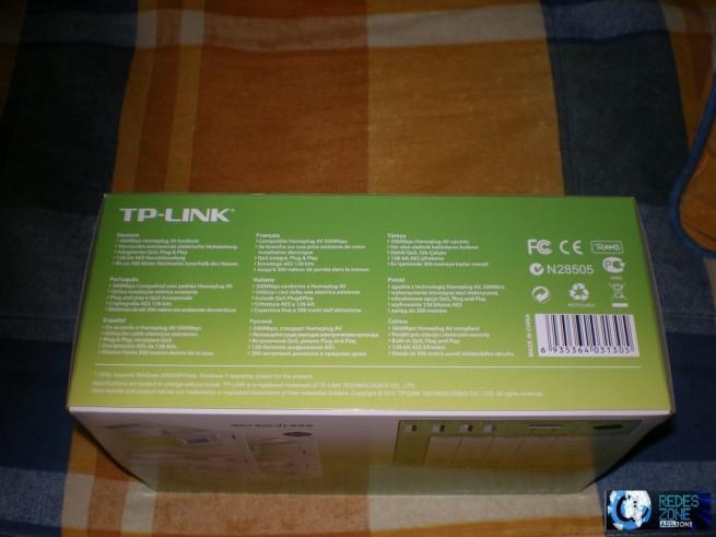 Parte superior de la caja de los TP-Link TL-PA511