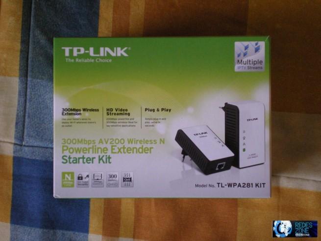 Parte delantera de la caja de los TP-Link TL-WPA281 Kit