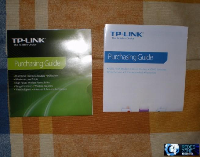 Listado de productos incluido con los TP-Link TL-WPA281 Kit