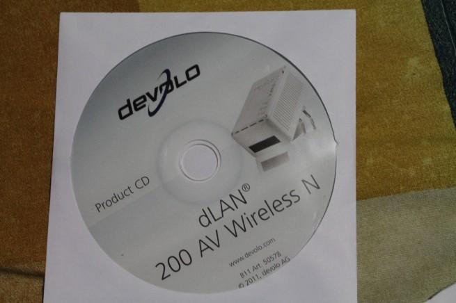 Disco de instalación de los Devolo dLan200 Av Wireless N