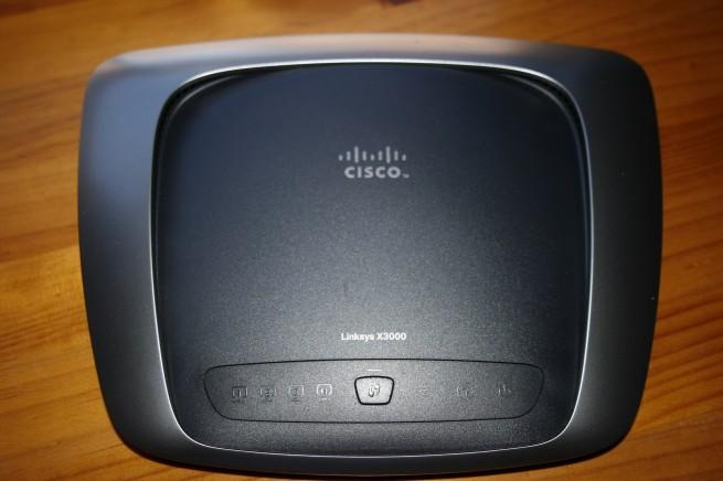 Vista frontal del Cisco Linksys X3000