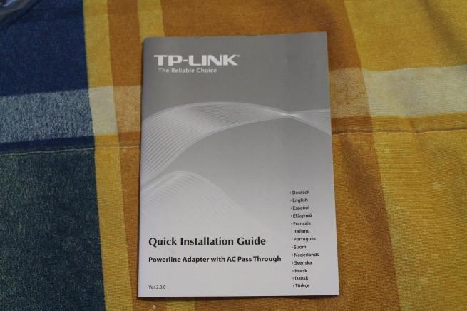 Vista de la portada del manual de los TP-Link TL-PA2010PKIT