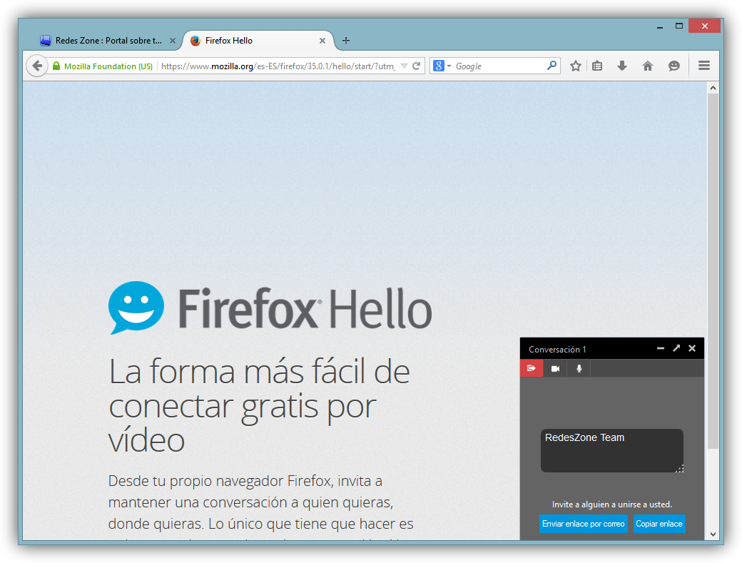 Firefox Hello analisis foto 3