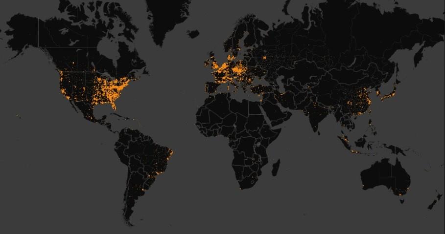 simda botnet mapa de usuarios afectados