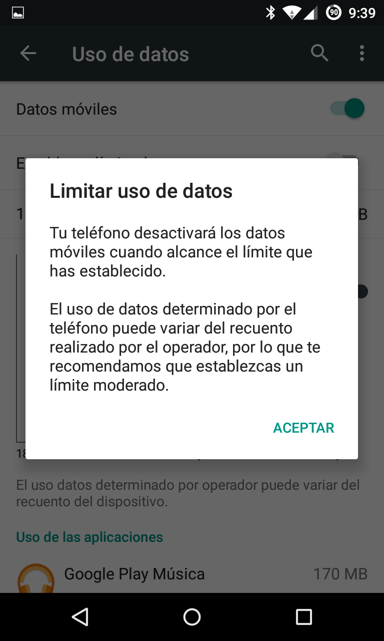 Limitar datos Android 5 foto 2