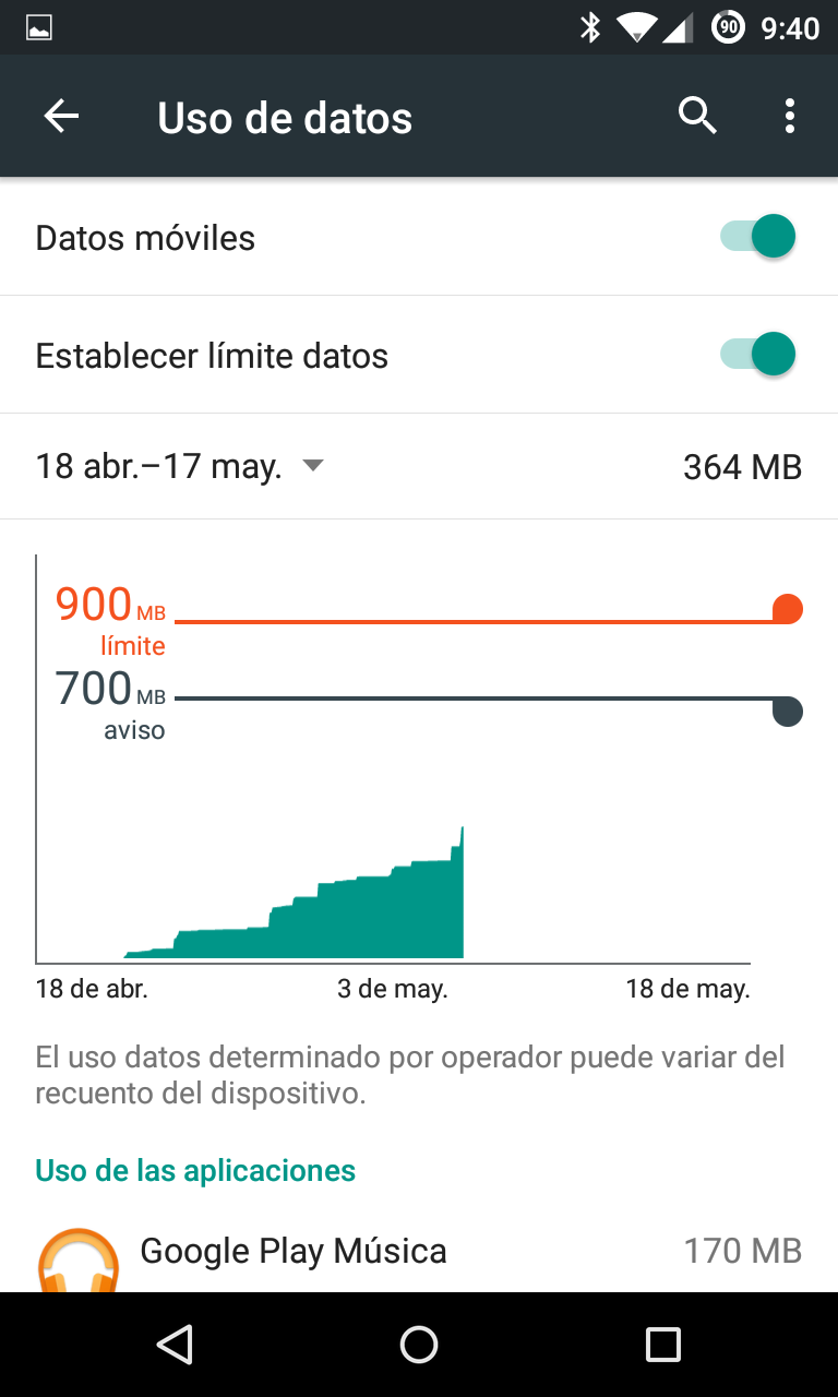 Limitar datos Android 5 foto 3
