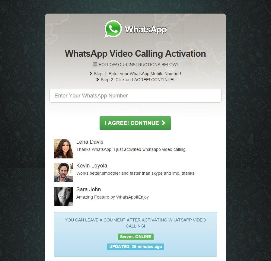 videollamadas en whtasapp estafa