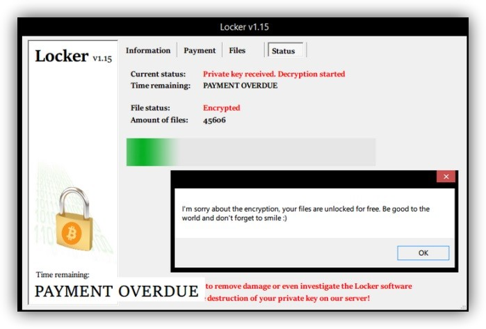 Locker remordimientos ransomware foto