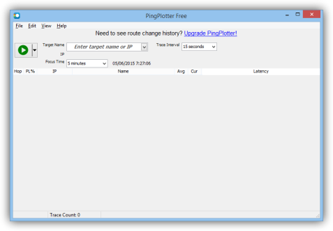 PingPlotter, un sencillo monitor de tráfico para Windows