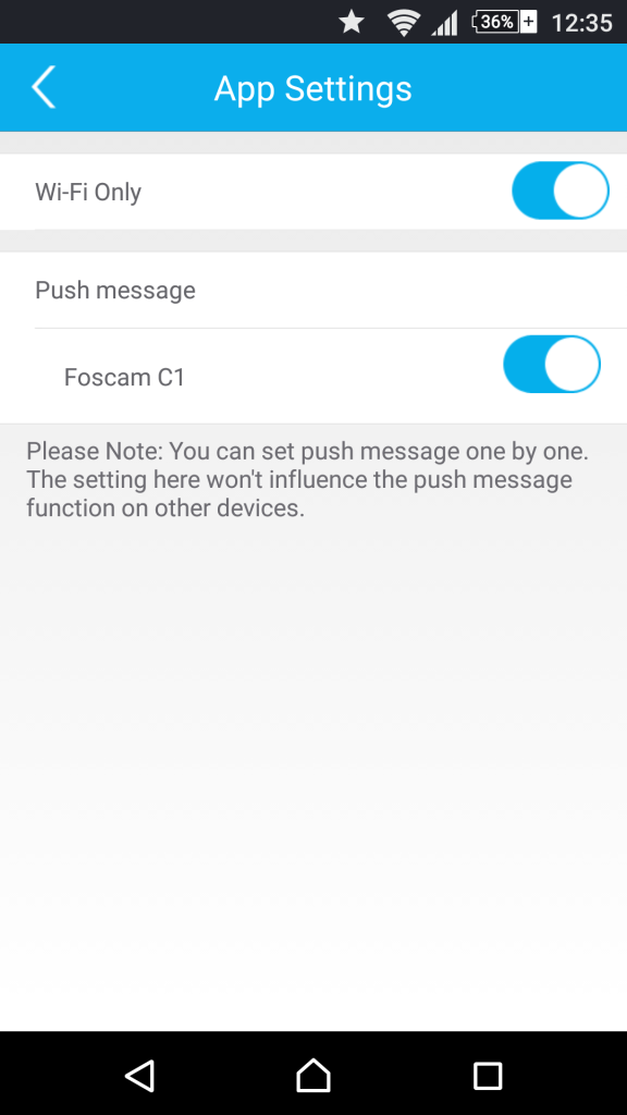 Foscam App Android: Configuración