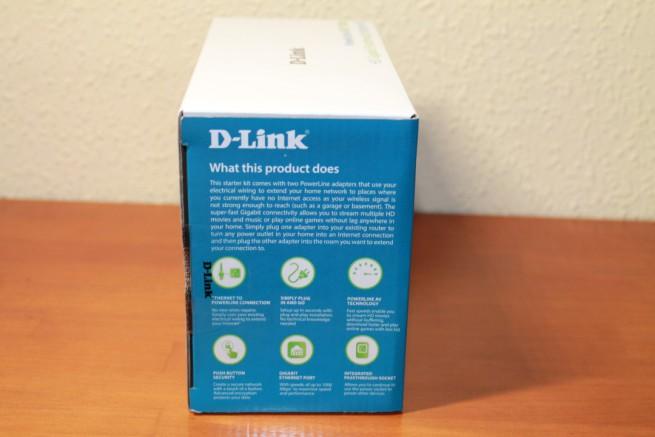 Lateral caja D-Link DHP-P601AV