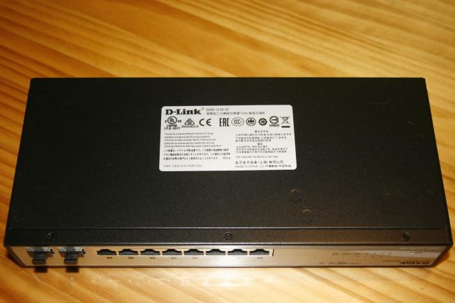 Inferior del switch D-Link DGS-1210-10