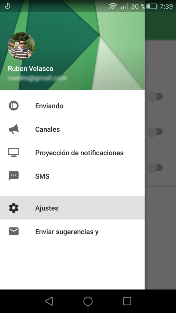 Pushbullet en Android