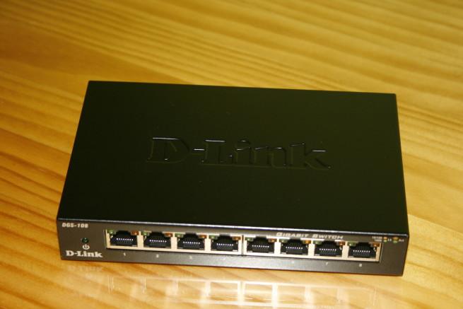 Exterior del switch D-Link DGS-108