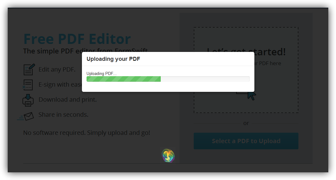 FormSwift - Subir documento PDF