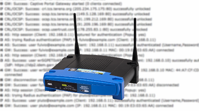 Log de un router