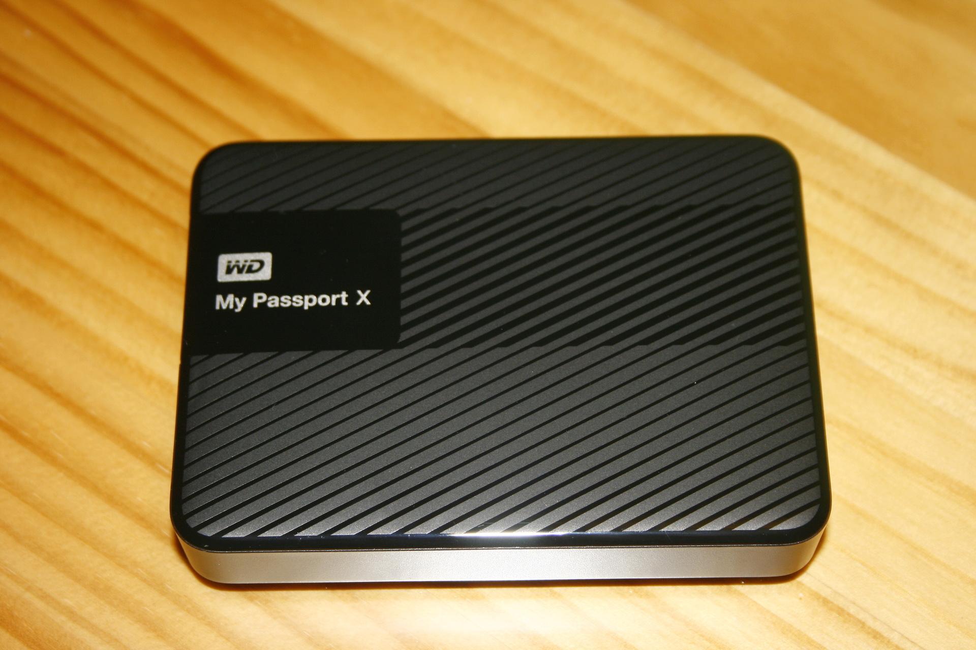 Frontal del disco duro WD My Passport X
