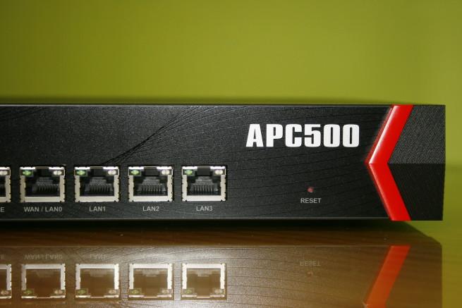 Puerto de consola y Gigabit del Edimax APC500