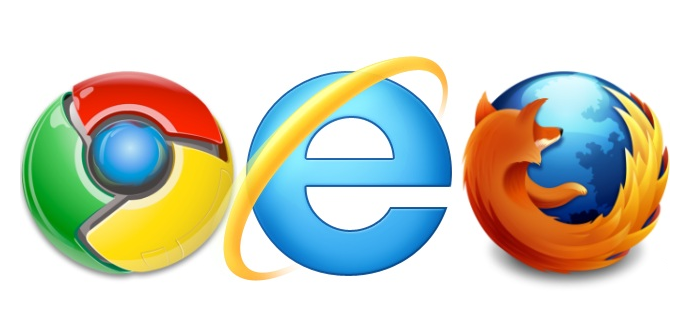 Google Chrome - Mozilla Firefox - Internet Explorer