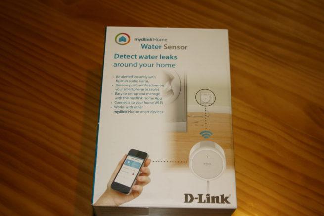 Frontal de la caja del dispositivo D-Link DCH-S160 Water Sensor