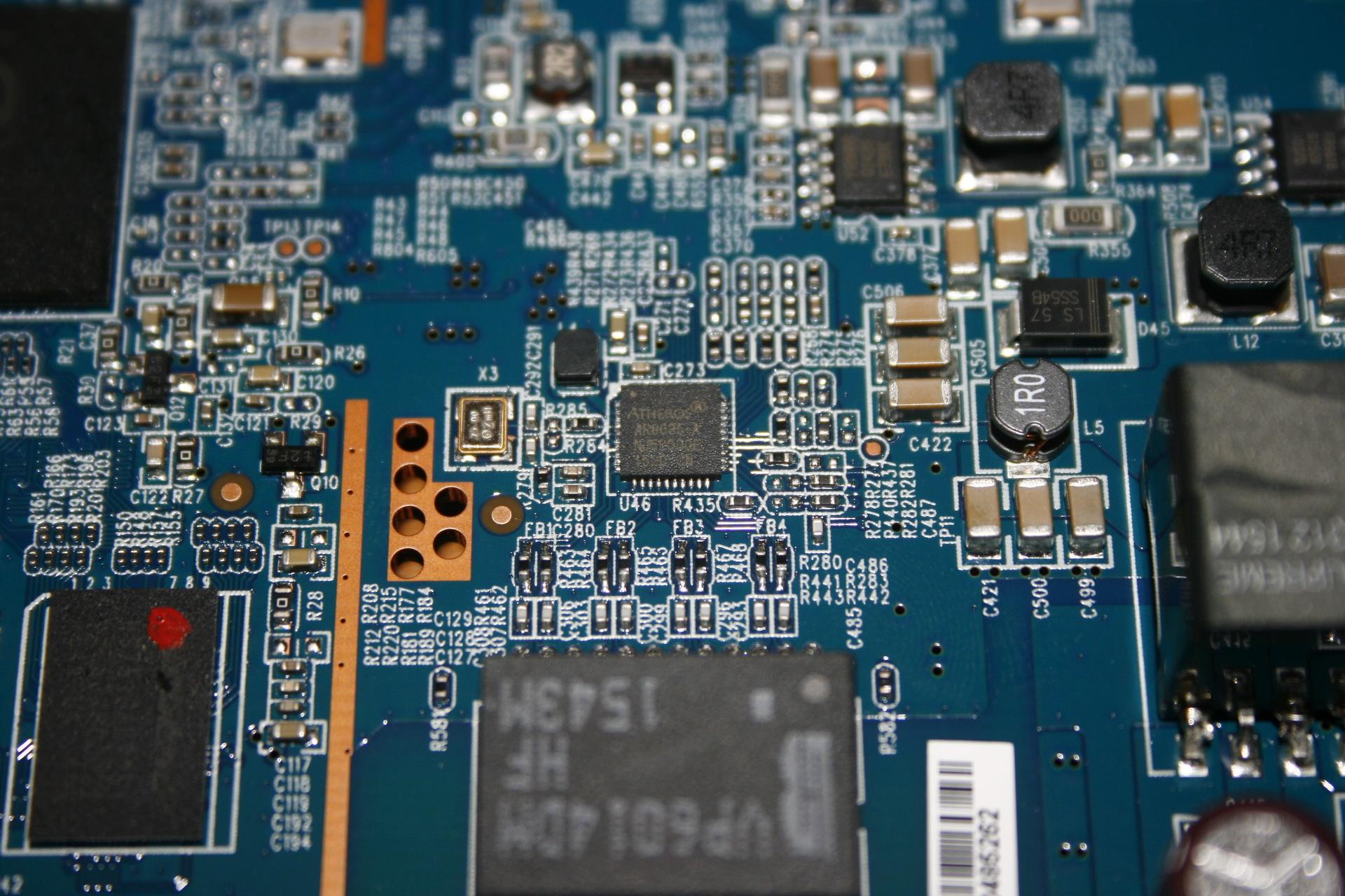 Vista del chipset del switch del Edimax CAP1750