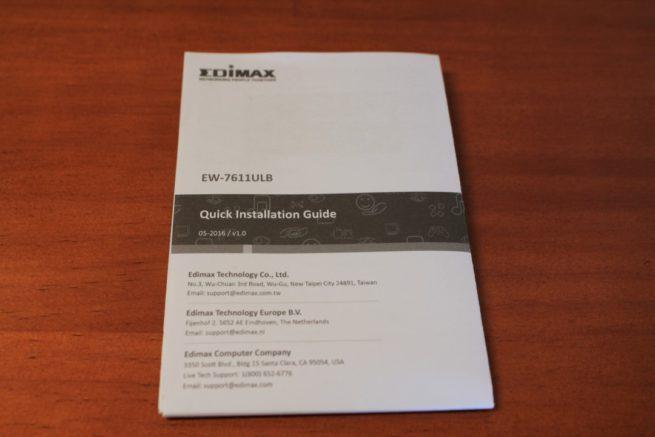 Guía rápida de instalación del Edimax EW-7611ULB