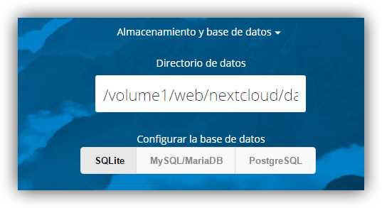 Nextcloud - Base de datos