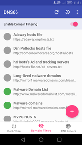 Listas de Hosts DNS66