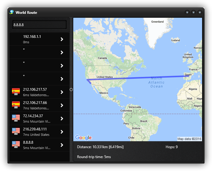 World Route - DNS Google