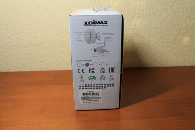 Lateral del embalaje de la Edimax IC-3210W