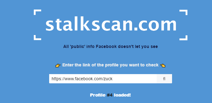 stalkscan comprobar privacidad facebook
