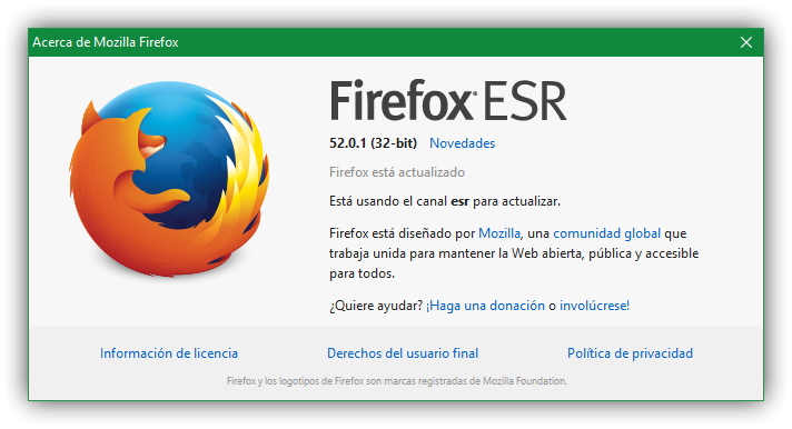 Firefox 52.0.1