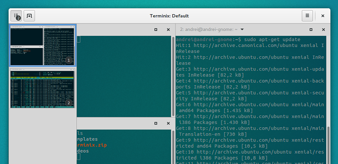 terminix emulador terminal linux