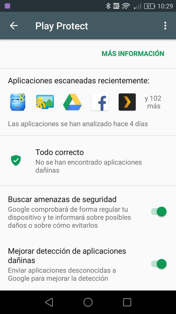 Google Play Protect en Android 2