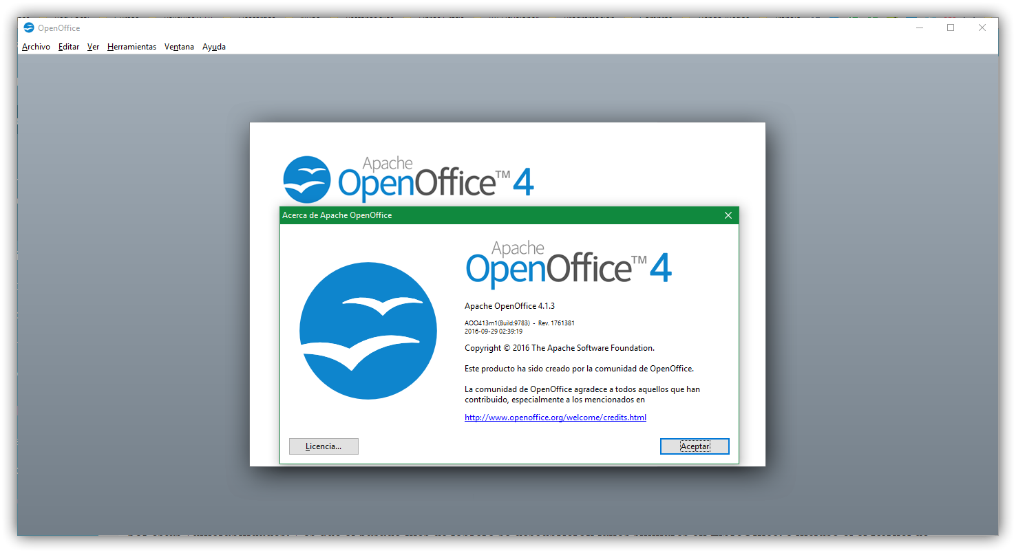 OpenOffice 4.1.3