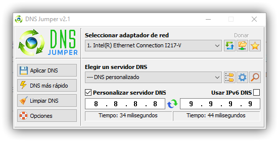 DNS Jumper - DNS Google IBM 1