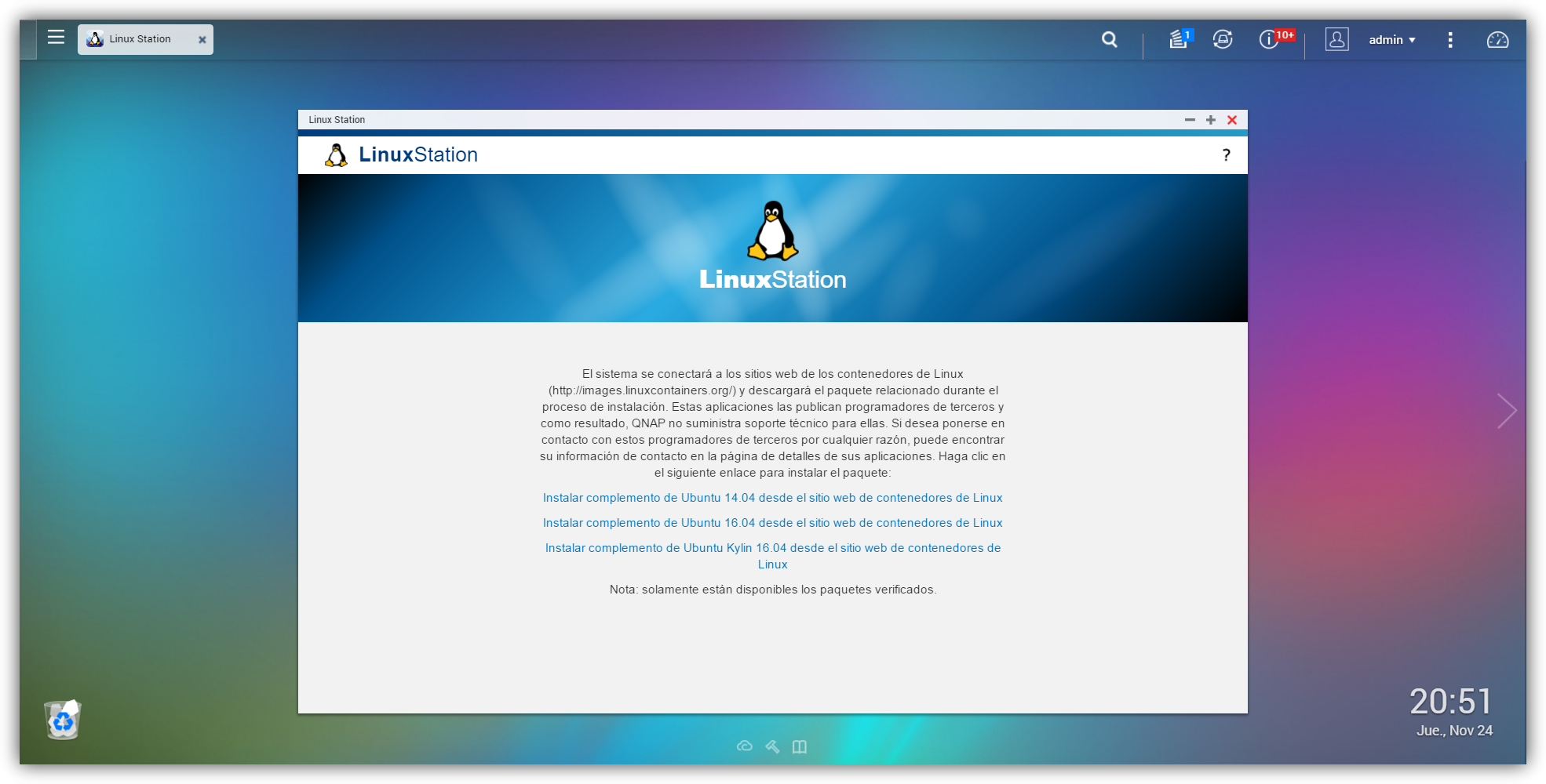 QTS Linux Station