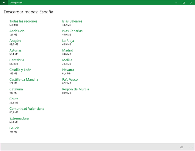 Maps de Bing para España