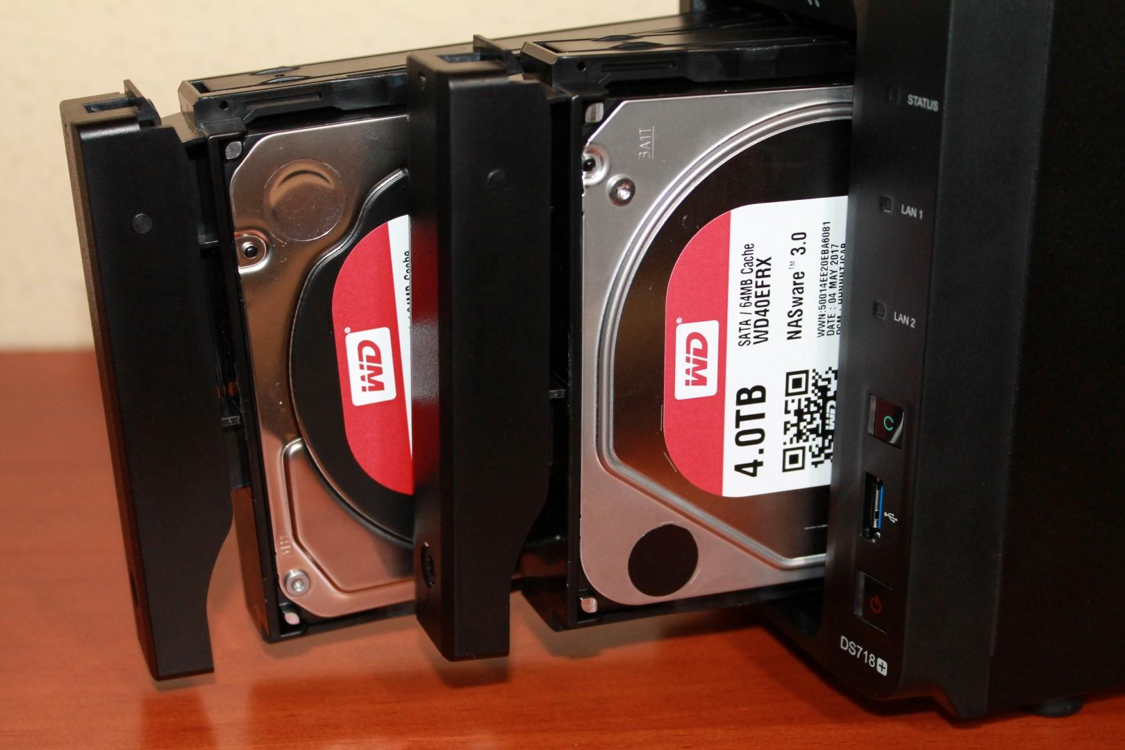 Prueba discos duros WD Red en Synology DS718+