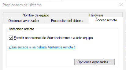 Asistencia Remota Windows 10