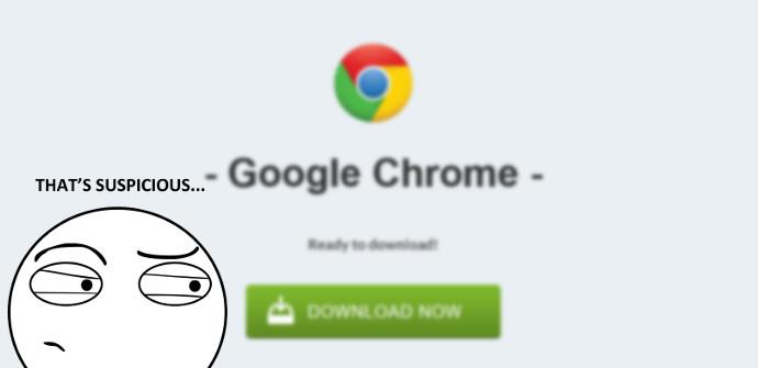 Descarga sospechosa Google Chrome