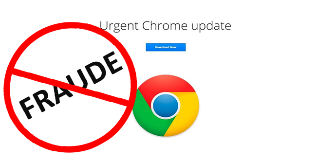 Cómo evitar actualizaciones falsas de Google Chrome