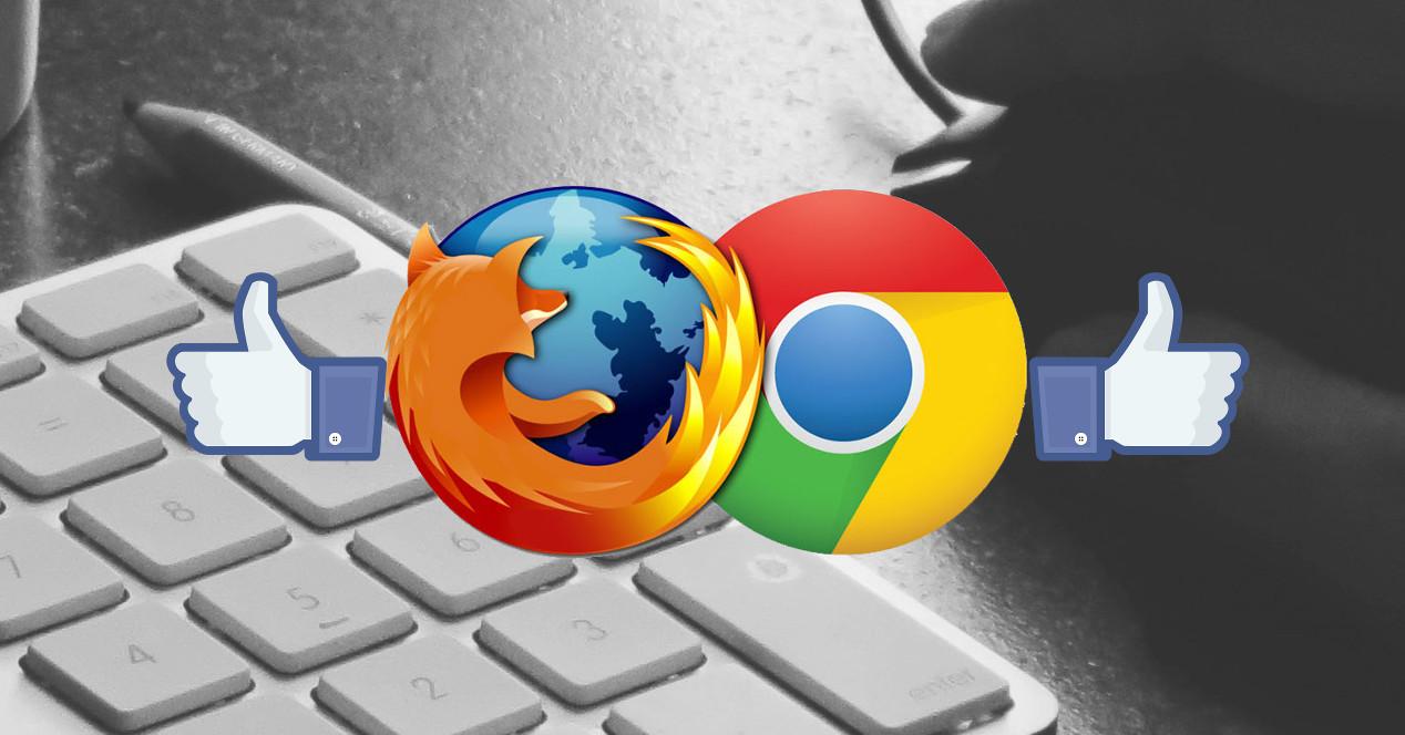 Redes Sociales Google Chrome Firefox