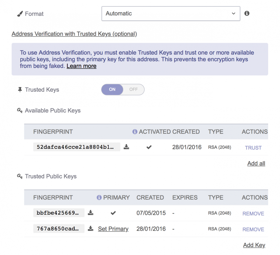 Verificación de direcciones ProtonMail