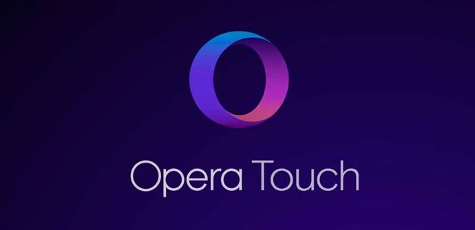 Navegador Opera Touch para móvil