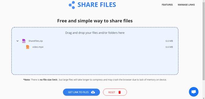 Subir archivos con ShareFiles