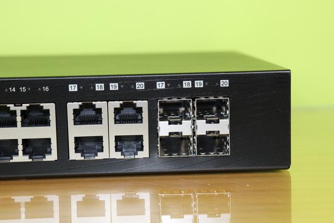 Puertos Combo Gigabit Ethernet/SFP del switch Edimax GS-5416PLC
