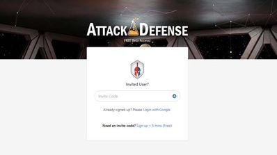 Crear una cuenta en AttackDefense